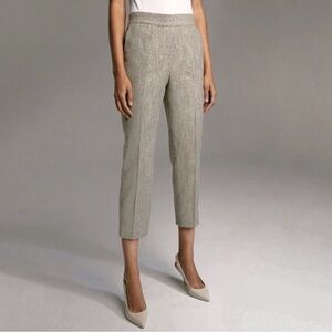 Aritzia Babaton Conan Pant Speckled Tweed Cotton Wool Silk Blend Crop Trouser 2